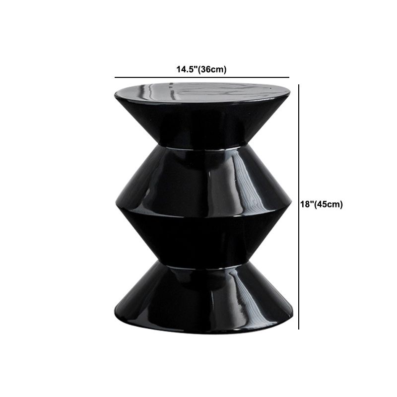 Contemporary Round Side End Table Living Room Pedestal End Table for Living Room