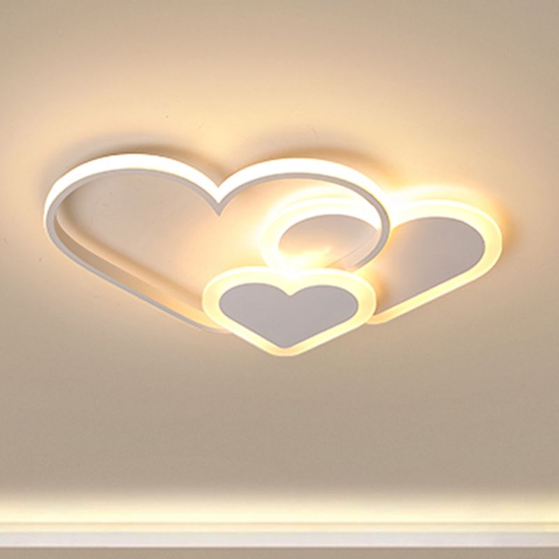 Modern, stijlvol, liefdevol hart-plafondmontagelicht Acryl LED-inbouwlicht voor de kleuterschool