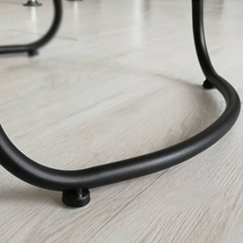 Contemporary Solid Wood Counter Stool Saddle Seat Bar Stool with Footrest