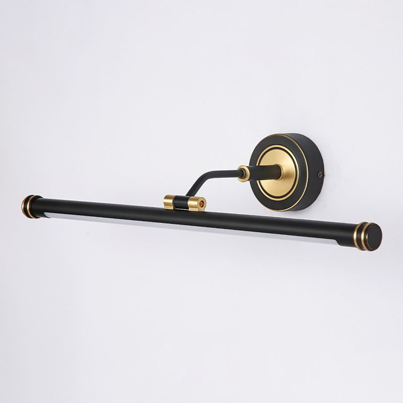 Nuance linéaire en métal applique lumière de style moderne de style miroir à 1 lumière lumière murale