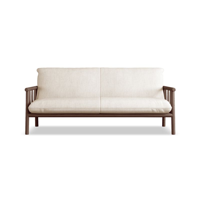 Modern Linen Sofa 28.7"W Tight Back Sofa with Rolled Arm for Living Room