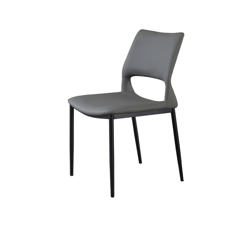 Open Back Dining Chair Contemporary Indoor Dining Side Chair