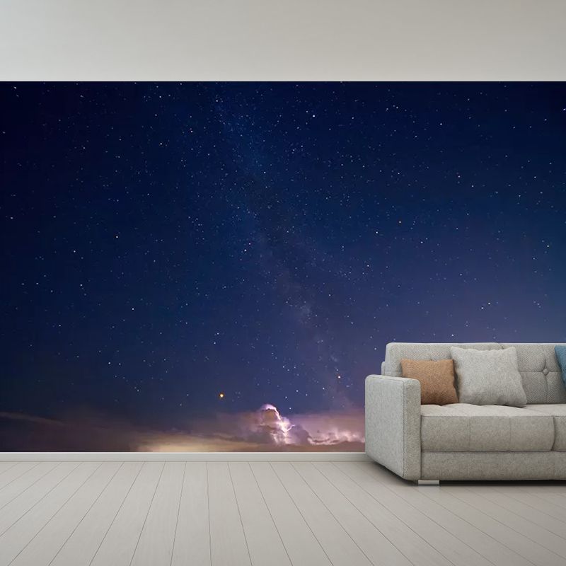 Distant Universe Moisture Resistant Wall Covering for Living Room, Made to Measure