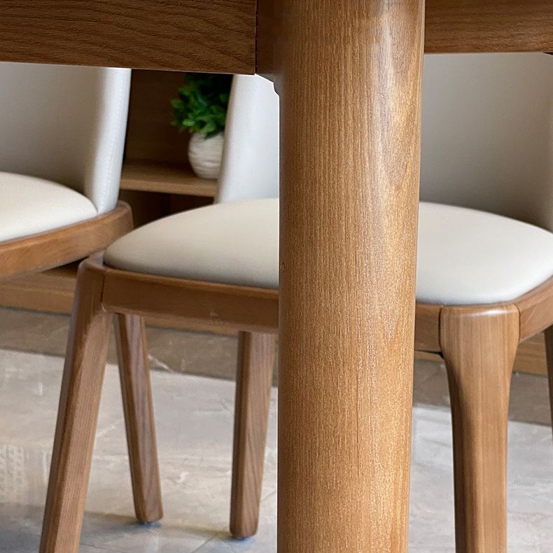 Rectangle Dining Table Set 1/2/5/6/7 Pieces Modern Dinette Set with Wooden Frame