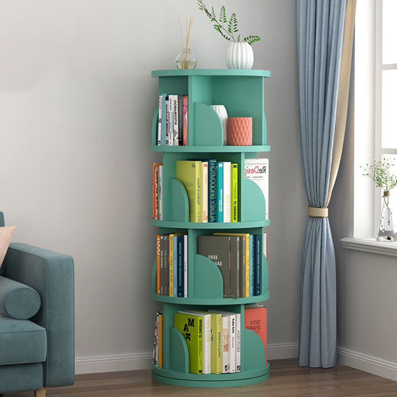 Modern Style Wood Bookcase Closed Back Bookshelf for Any Room