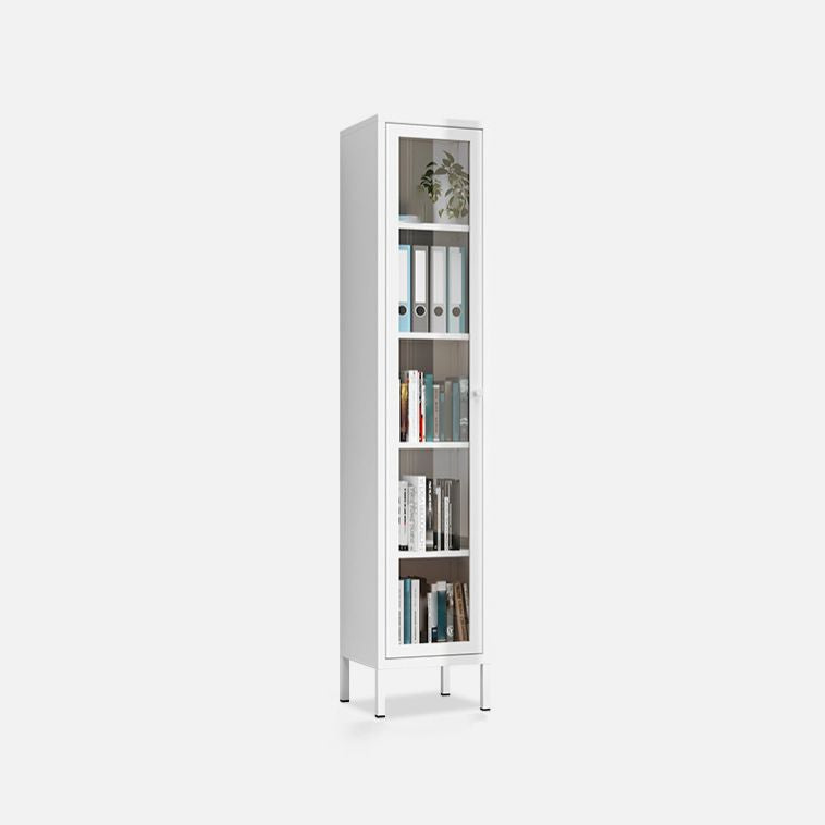 13.78 "W Bücherregal Skandinavisches Regal -Bücherregal für Zuhause und Büro mit Tür
