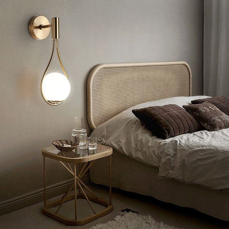 Global Gold Wall-Mounted Light Metal Wall Light Sconces for Living Room