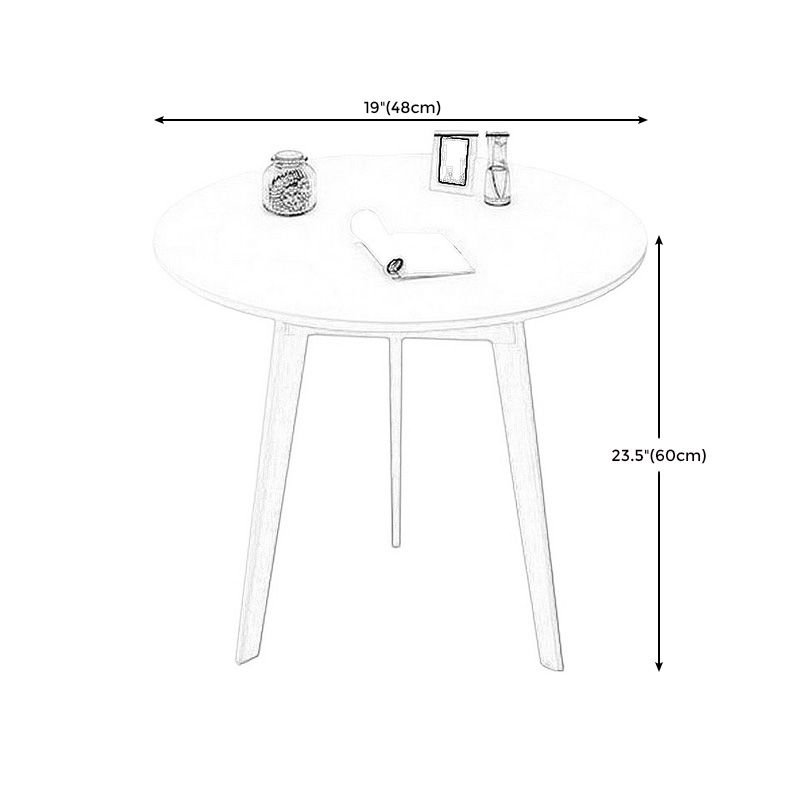 Modern Style Wooden Base Top Round Coffee Table for Apartment