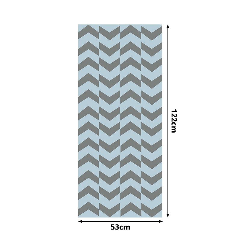 Simple Arrow Print Wallpaper Panels Blue Living Room Self-Adhesive Wall Art, 4' L x 20.5" W