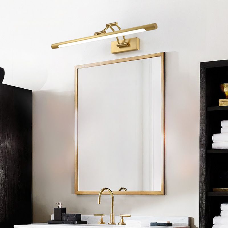 Adjustable Arm Sconce Light Fixture Modern Copper 1 Light Wall Lighting