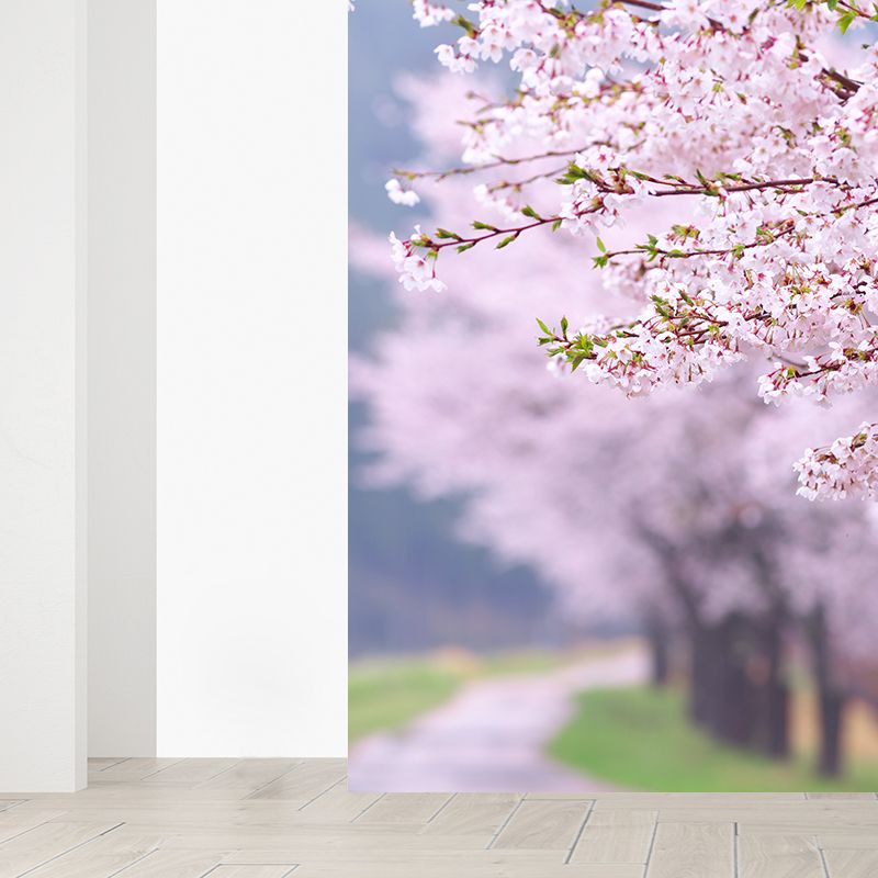 Water Resistant Floral Design Mural Decal Non-Woven Modern Wall Art for Wall Interior