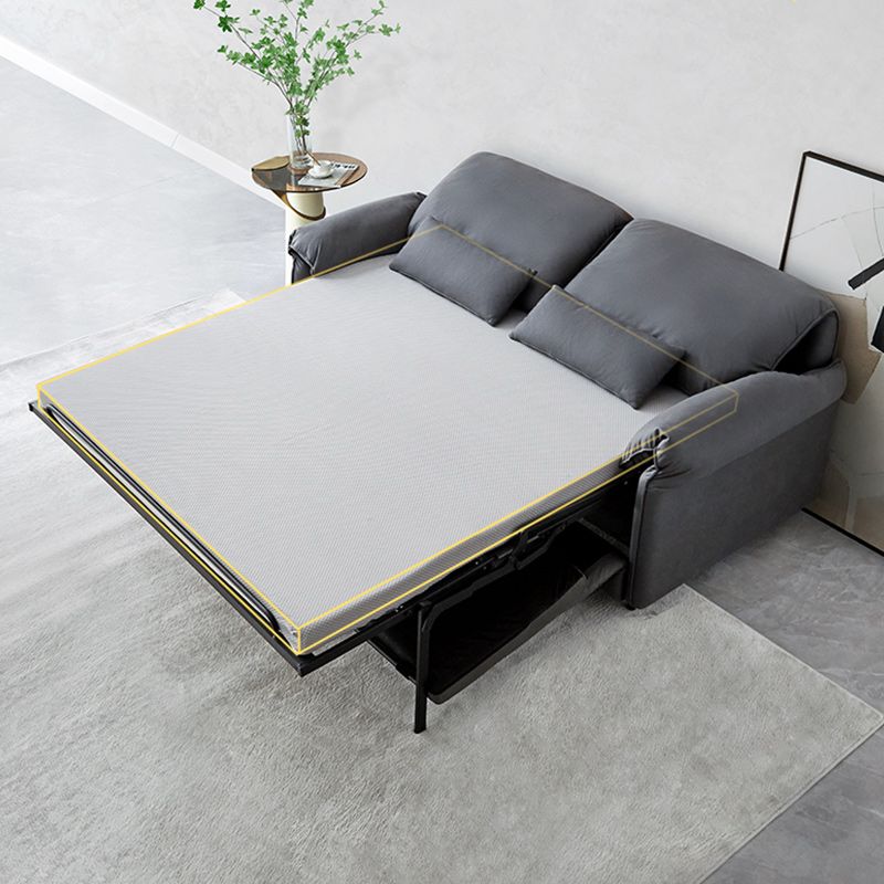 Contemporary Convertible Sofas Cushion Back Futon Sleeper Sofa Bed