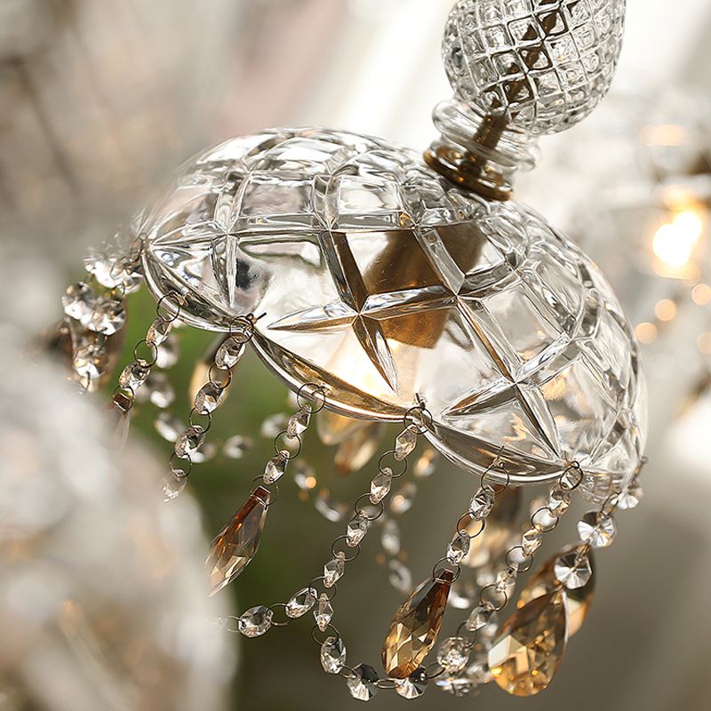 Topfabdeckung Schatten Hängende Beleuchtung moderner Stil Kristall 1 hängende Lampe für das Restaurant