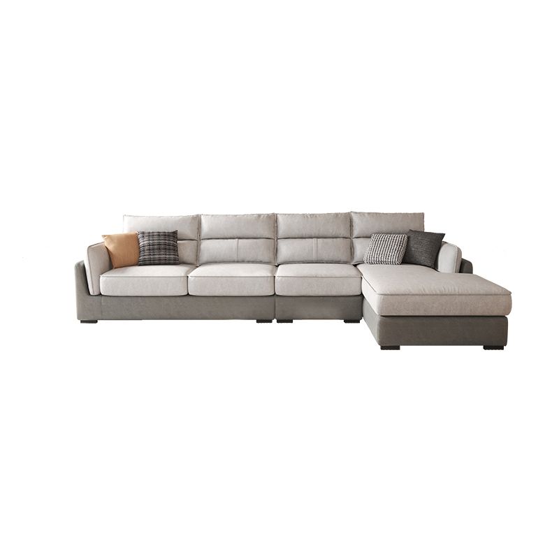Solid Wood Sofa Square Arm Removable Cushions Faux Leather for Living Room