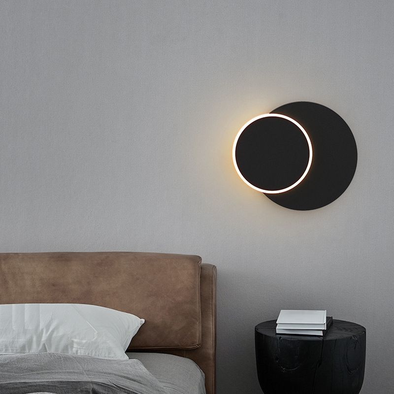 1-Light Geometric Wall Mount Light Modern Style Metal Wall Lighting Fixtures