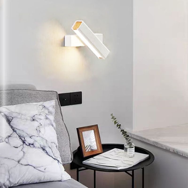 Luci di scarpa rettangolare in metallo MODERNO MODERNA 1 Fissature per illuminazione da parete