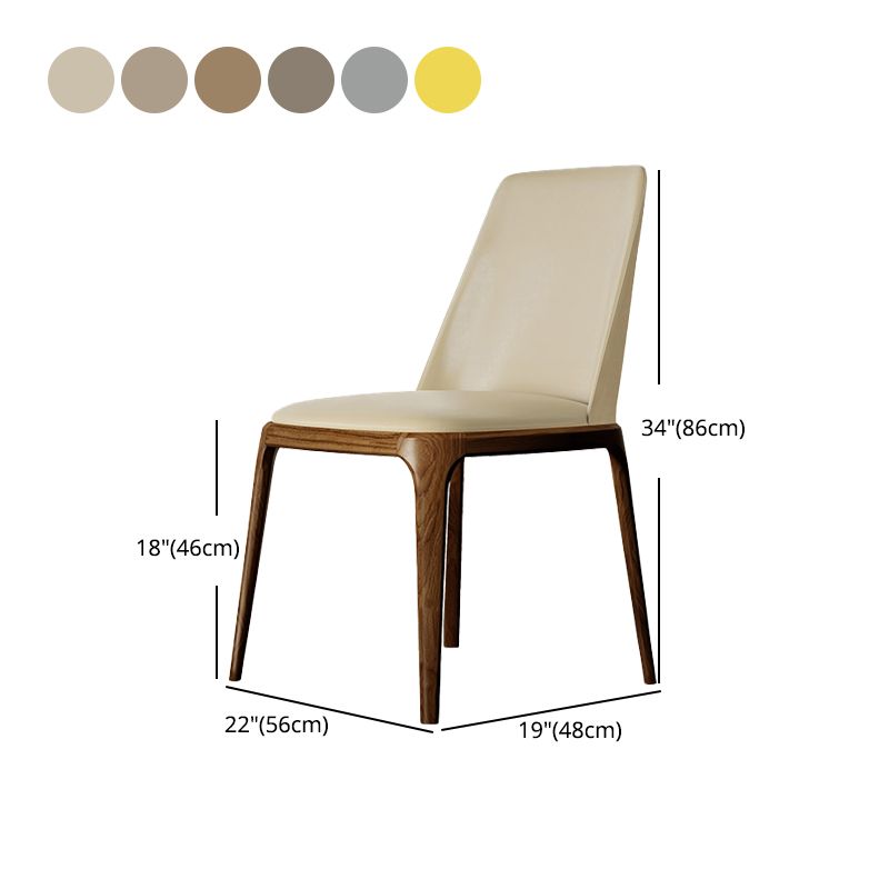 Kitchen Side Chairs Modern Solid Wood Dining Room Chair for Home