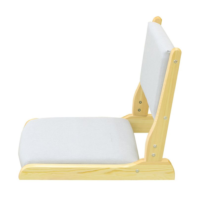 Linen Armless Chair16.9"L x 20.8"W x 18.1"H Solid Wood Frame Chair