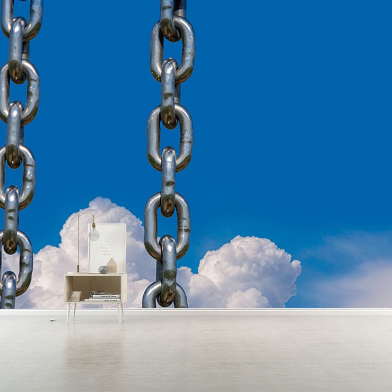 Metal Scene Environment Friendly Decorative Mural Industrial Mural Wallpaper