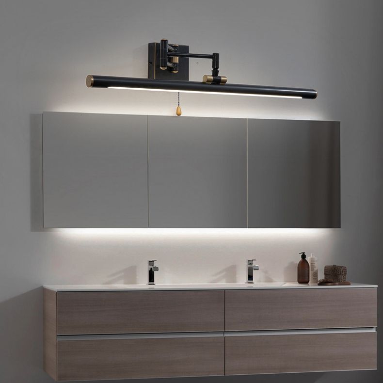Tubular LED Bath Bar Metal LED Postmodern Vanity Wall Light with Extendable Arm