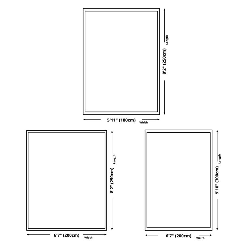 Black Contemporary Rug Polyester Geometric Area Rug Non-Slip Backing Indoor for Living Room