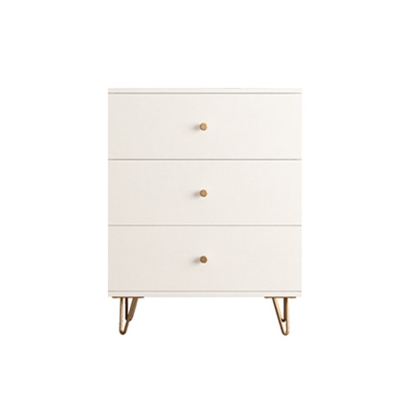 Classic Glam Soft-Close Storage Chest Drawers White Wood Dresser