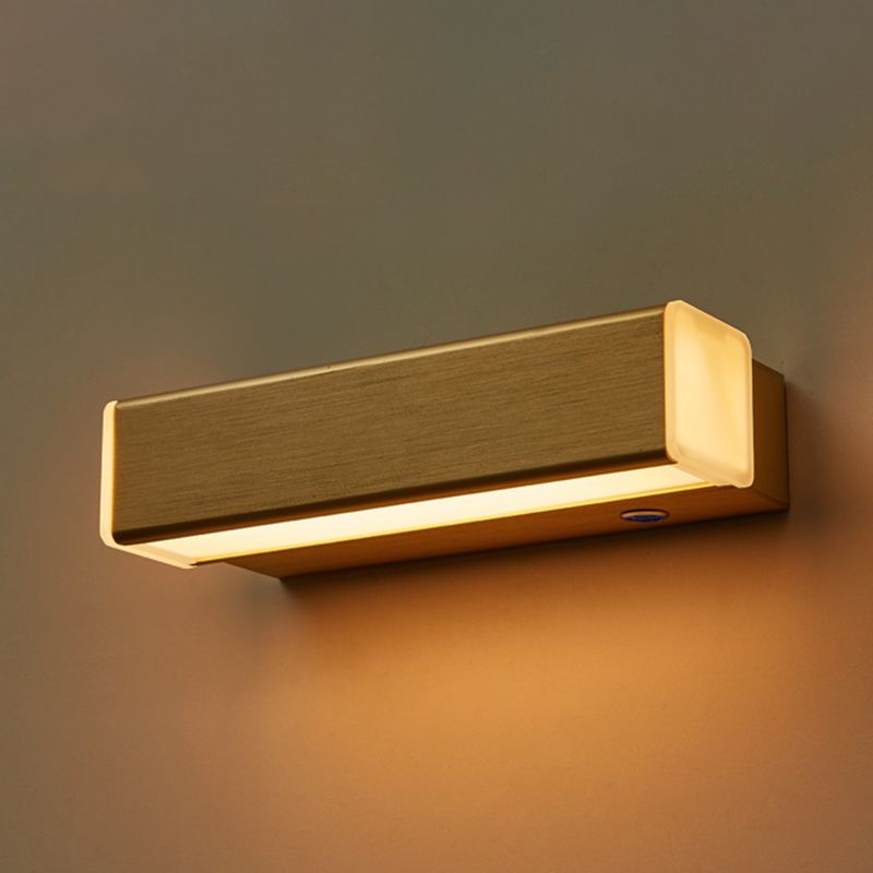 Moderner Stil quadratischer Schatten Wandleuchte Metal 1 Leichte Wandmontage Beleuchtung