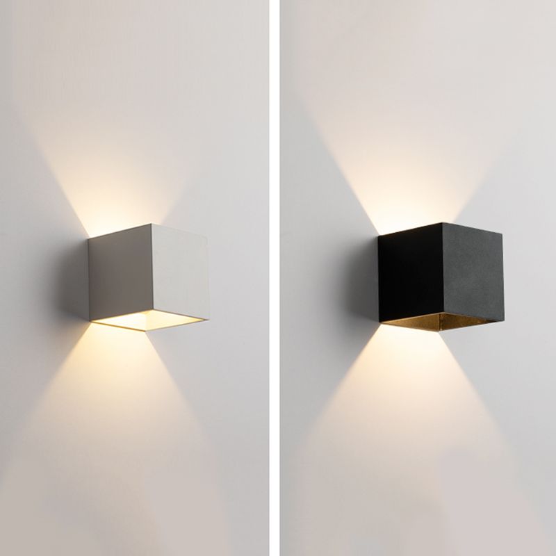 Metalen vierkante wand gemonteerd verlichtingsarmatuur moderne minimalistische stijl wandlichtwagentjes voor woonkamer