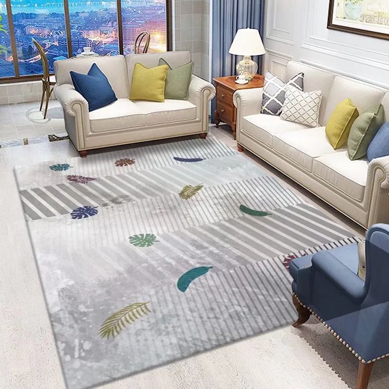 Contemporary Area Carpet Abstract Pattern Rug Stain Resistant Area Rug for Living Room