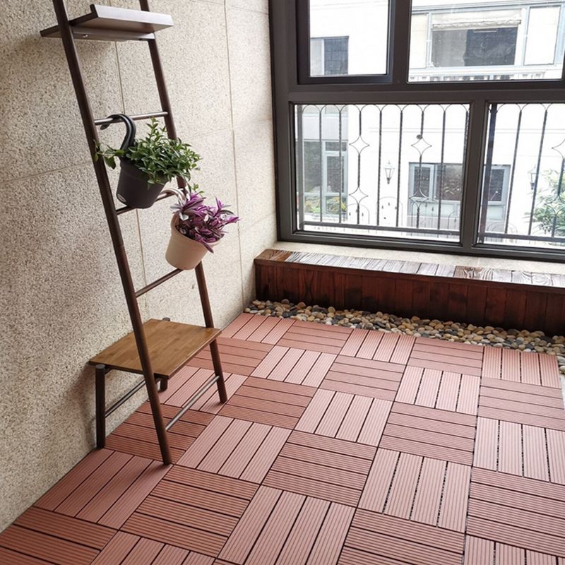 Interlocking Patio Flooring Tiles Striped Pattern Flooring Tiles Garden