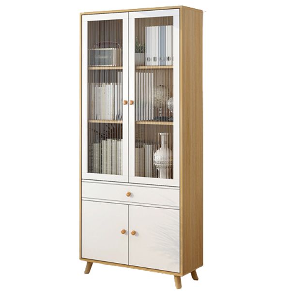 Scandinavian 11.8" Wide Standard Bookcase Manufactured Wood Bookshelf