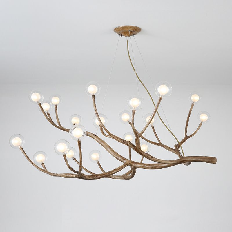 Branch Chandelier Light Fixture Modern Designer Glass Pendant Lighting for Restaurant