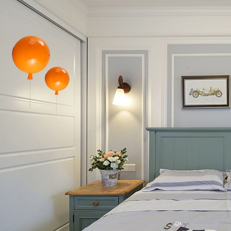 Kreativer ballonförmiger Wandleuchten One Lampen -Glas -Wandleuchte für Baby Schlafzimmerkorridor