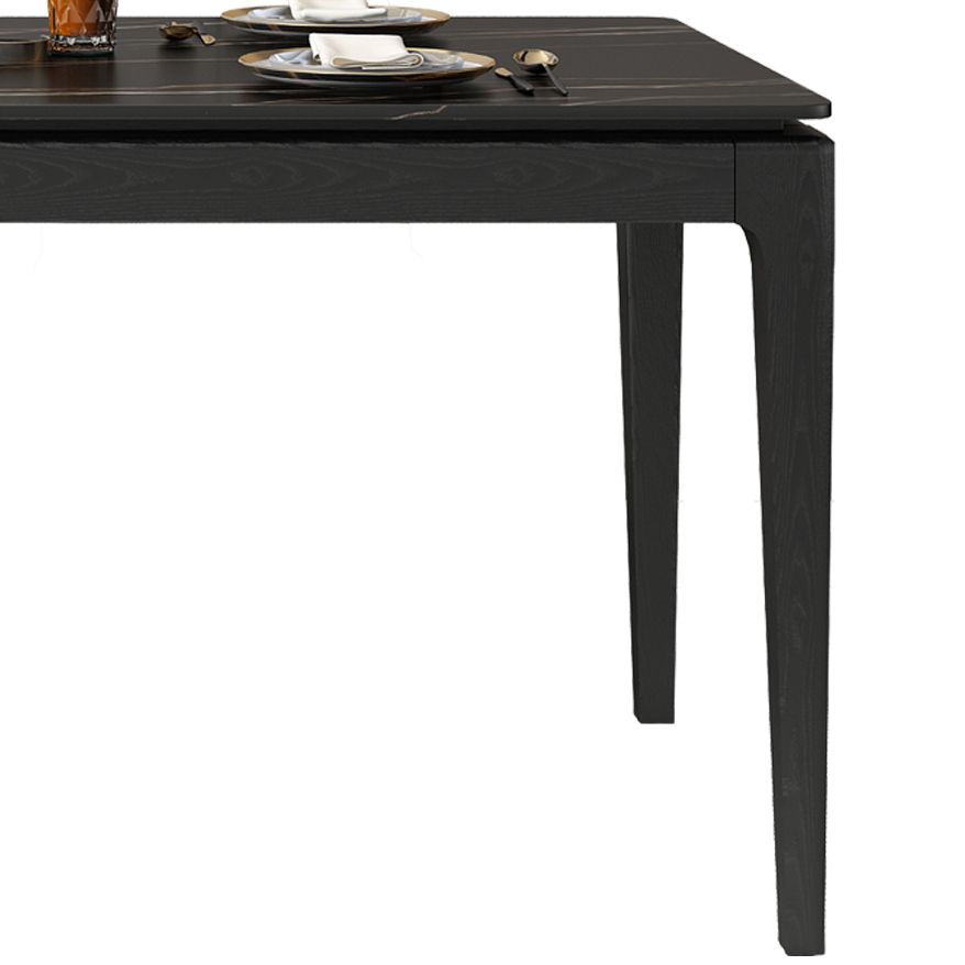 Stone Dining Site Table Midcentury Style Rectangle Dining Table for Kitchen Home