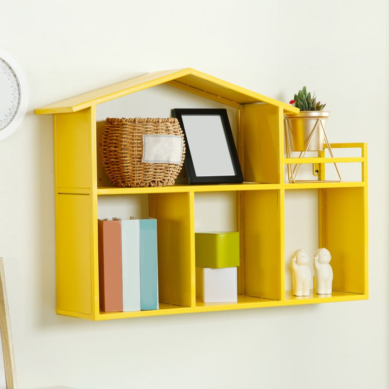 Libreria montata a parete di ferro scandinavo libreria orizzontale, 31,5 "l x 7,9" w x 21,7 "h