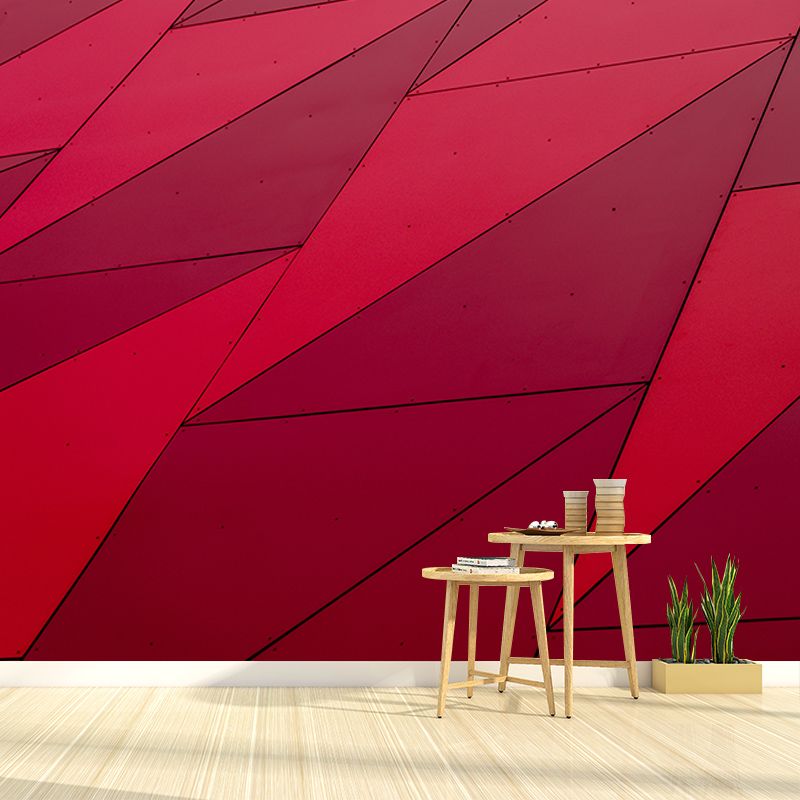 Environment Friendly Resistant Mural Wallpaper Geometry Elements Sleeping Room Wall Mural