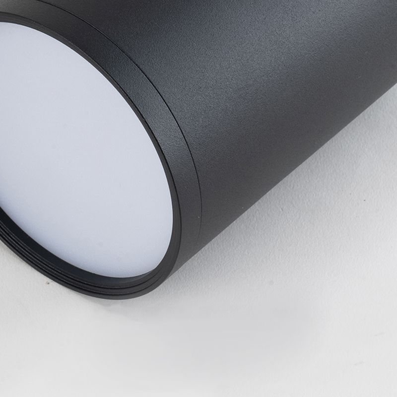 Lampada a pendente del corridoio Lampada del soffitto a LED Nordico con tonalità metallica cilindrica