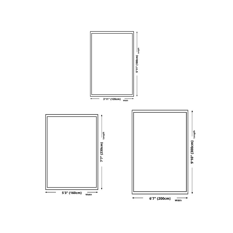 Creative Geometry Print Area Rug Polyester Indoor Carpet Pet Friendly Rug for Home Decoration