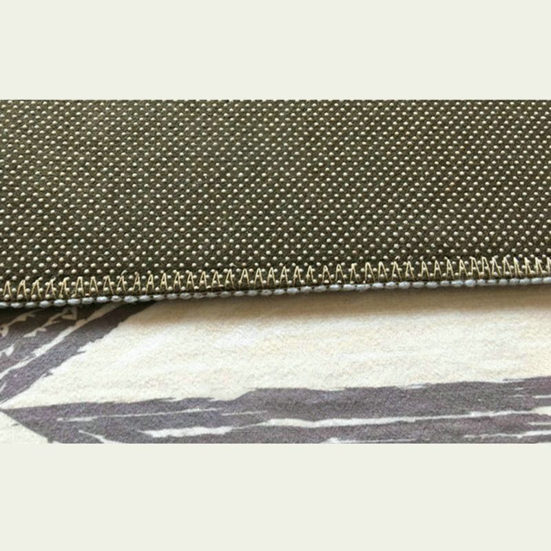 Rectangular Marble Print Rug Polyester Abstract Carpet Washable Rug for Living Room