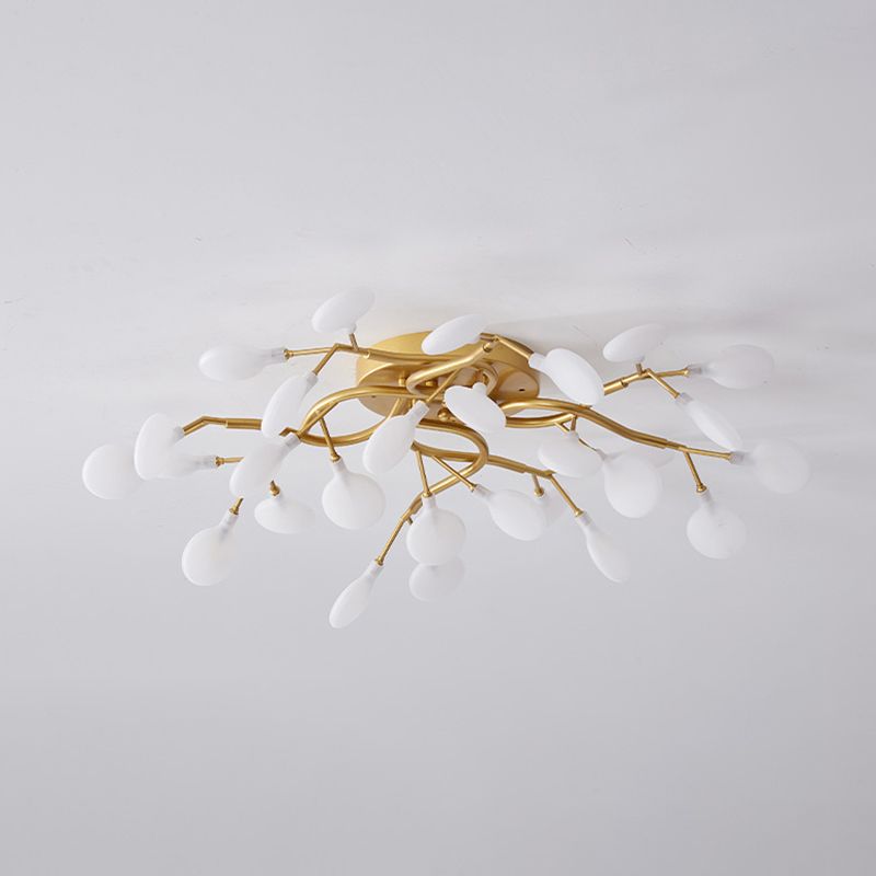 Luz de lámpara de rubor de rama contemporánea luces de montaje de lavado de metal para sala de estar