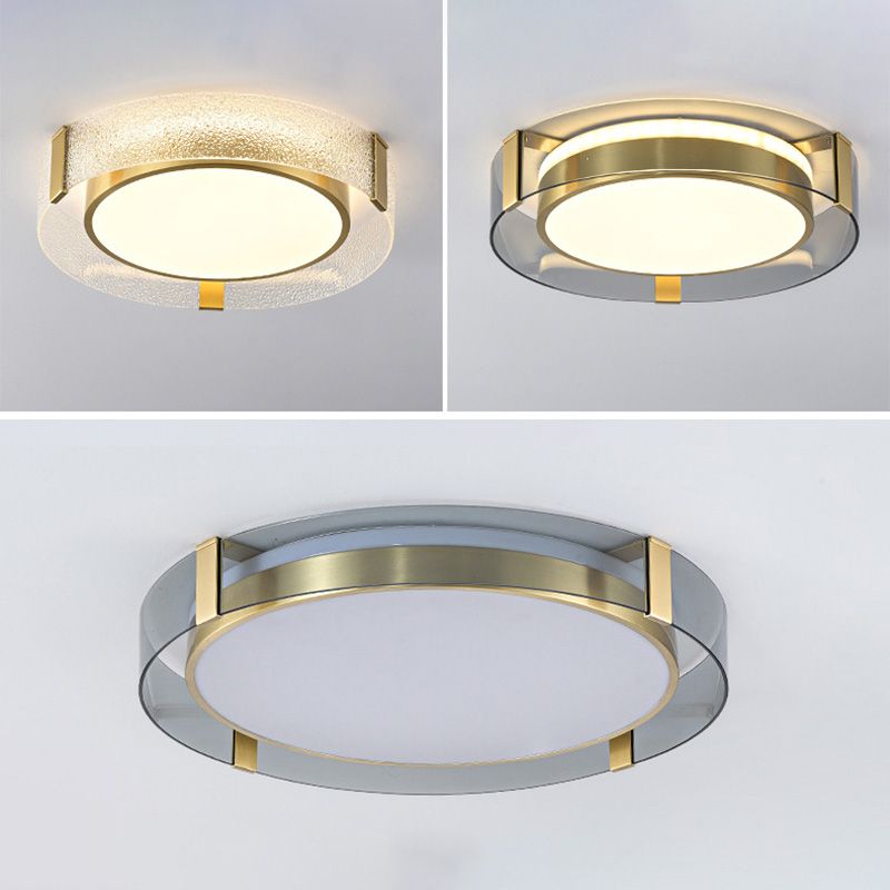 Metalen moderne stijl ontwerp inbouwverlichting LED-glaslamp voor woonkamer
