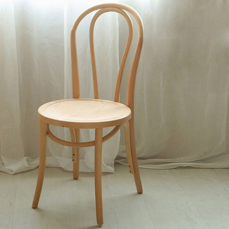 Modern Solid Wood Dining Set 1/2/5/7 Pieces Natural Finish Dinette Set with Wooden Chairs