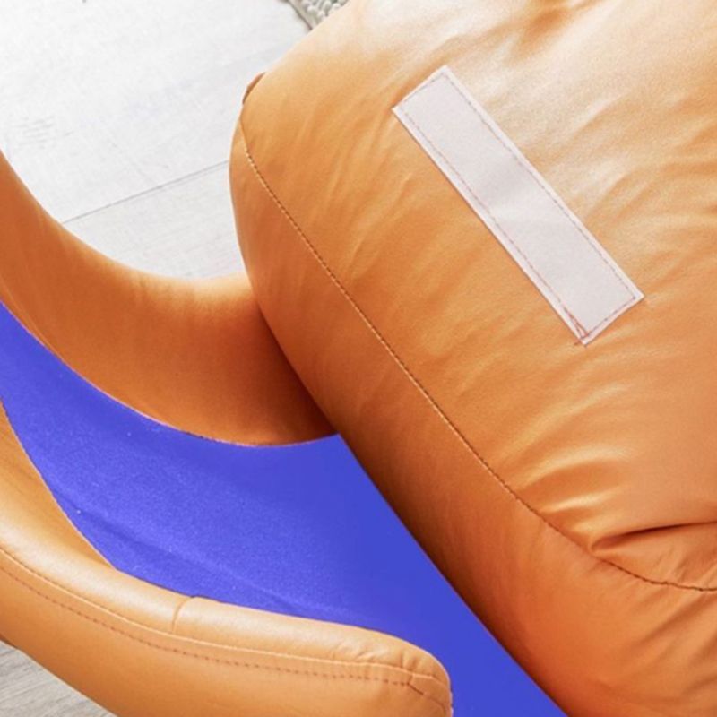 26.77" L x 37.40" W x 34.64" H Armless Lounge Chair with Ottoman for Living Room