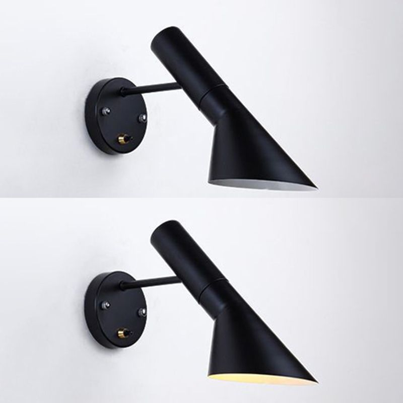 Nordic Simplicity Swing Arm Wall Lights Metallic Sconce Light Fixtures for Bedroom