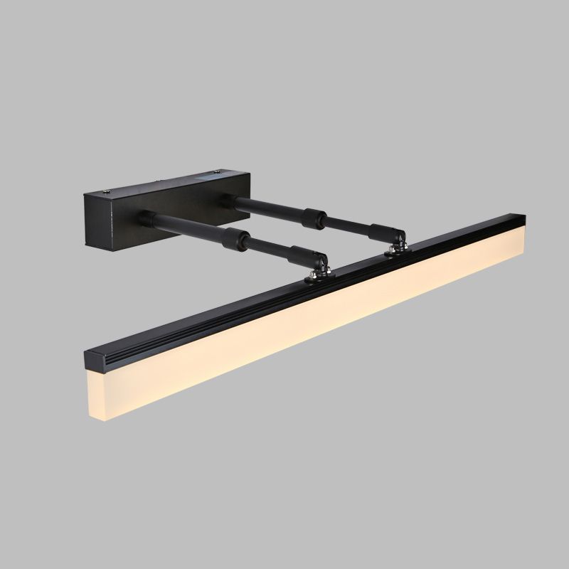 Minimalistic Mirror LED Wall Light Sconces with Acrylic Shade for Bathroom