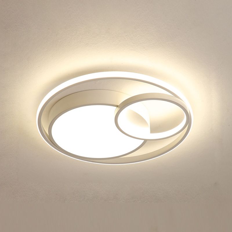 Circulaire en métal proche de l'éclairage de plafond Éclairage de plafond LED moderne pour chambre à coucher