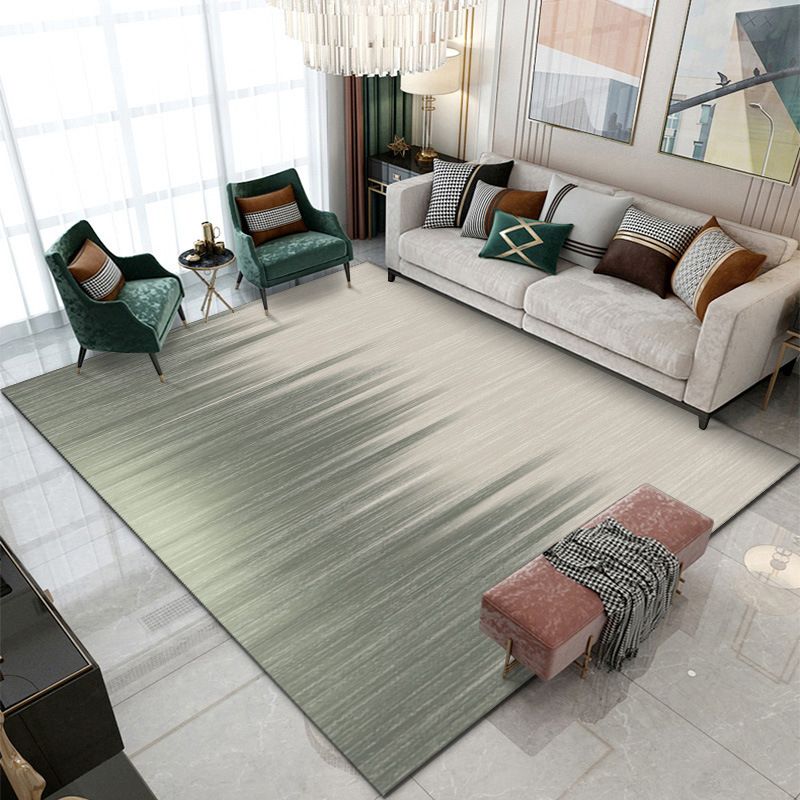 Contemporary Abstraction Rug Polyester Rug Stain Resistant Area Carpet for Living Room