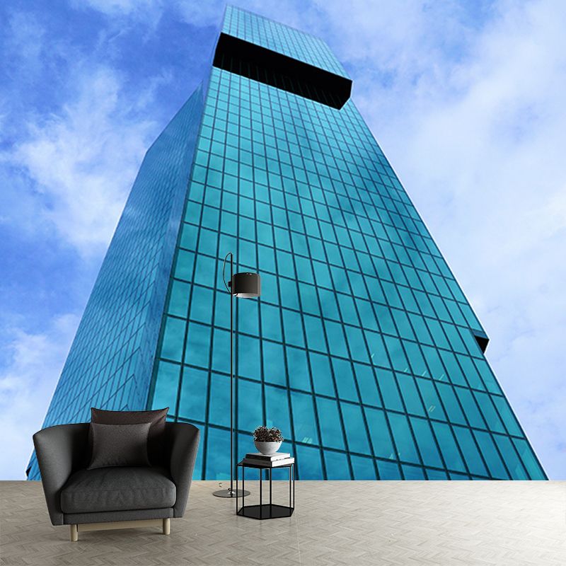 City Building Wall Murals Contemporary Photography Style Wall Art for Bedroom