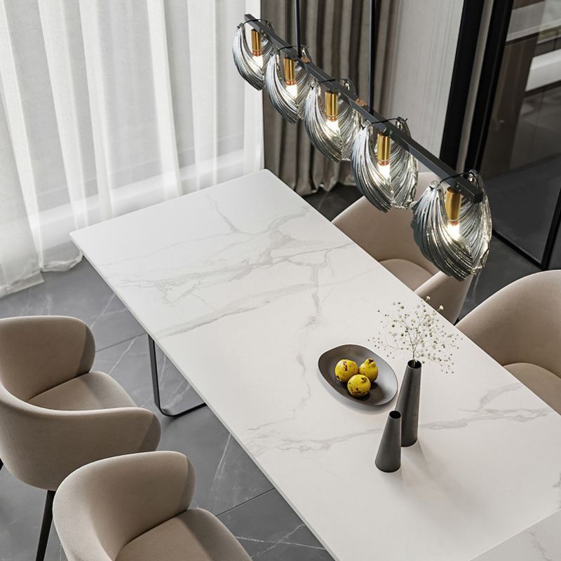 Glass Shell Shape Chandelier Light Modern Style Multi Lights Chandelier Light Fixture