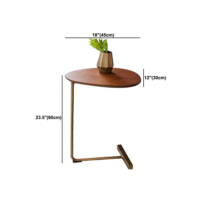 Rustic Style Side End Table Tri Pin Round Sofa Side Accent Table